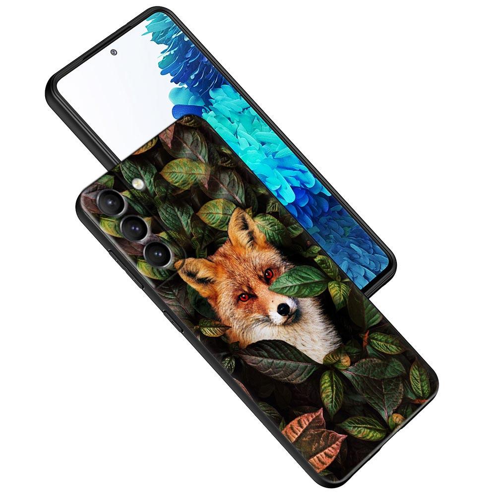 Милый Чехол для Телефона с Животным Лисой Для Samsung Galaxy S24FE S23 5G S20 S21 FE S25 S22 Ultra S24 Plus Чехлы Мягкий ТПУ Силиконовый Чехол Лисы