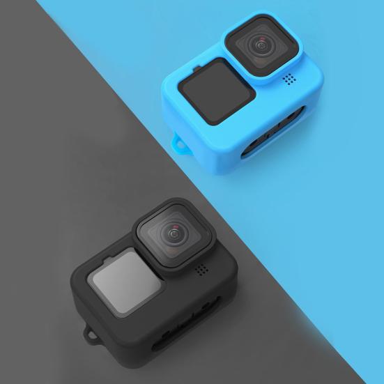 Чехол для камеры Точное позиционирование отверстий Плотная посадка Простая установка Износостойкий Грязеотталкивающий с ремешком Не теряемый чехол для камеры для GoPro9/Hero10/9