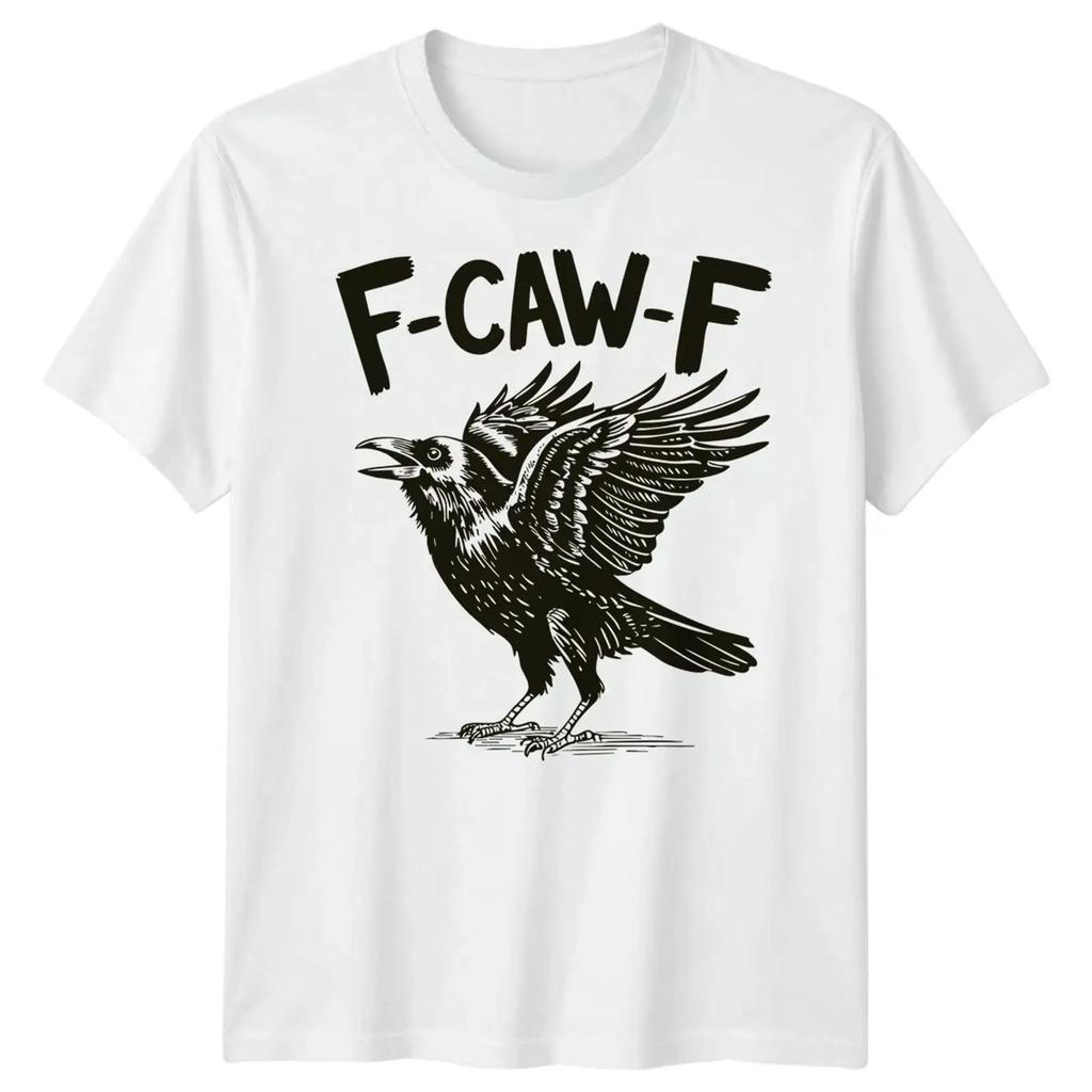 F Caw Funny T Shirt Crow Raven Meme Sarcastic Gothic Halloween Adults Kids 18 Vintage Top For Everyday Wear Stylish