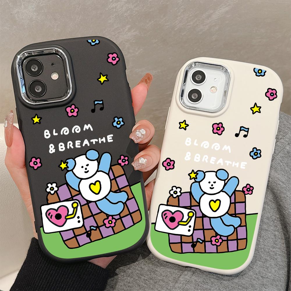 Solid Color Silver Edge Lens Soft Liquid Silicone Shockproof Phone Case for iPhone Samsung Huawei Honor Xiaomi Redmi OPPO Realme Vivo Infinix Tecno