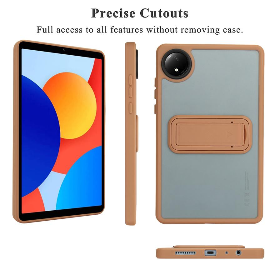 Подходит для Xiaomi Redmi Pad SE 8.7 Чехол PC+TPU противоударный защитный с кронштейном Чехол для планшета Xiaomi Pad SE 8.7 Чехол