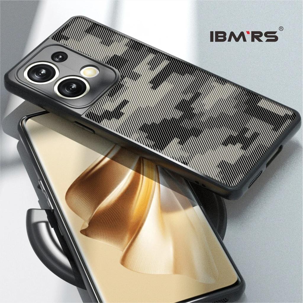 (Comes with Wrist strap)BMRS for Oppo Reno9 Pro+ Camo Clear Case, Shockproof Protective Cover