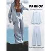 Za2024 Summer New Product Women's Clothes Linen Loose Shirt 4764001 Draping Pants 1255410 406