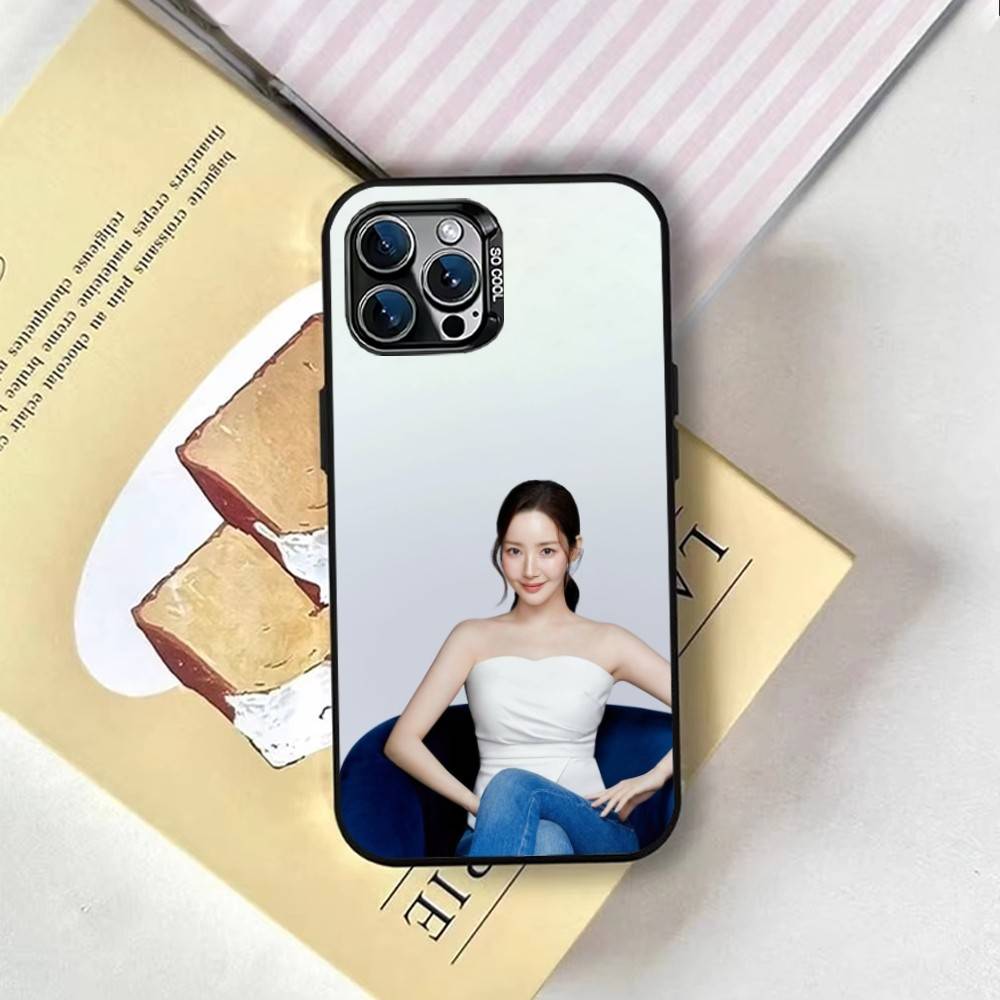 Корейская актриса Пак Мин Ён Чехол для телефона Для iPhone 17,16,15,14,13,12,11 Plus,Pro Max,XS,Цветной Серебристый Черный Чехол