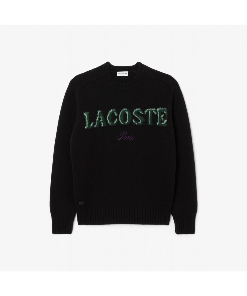 Мужской праздничный свитер с круглым вырезом LACOSTE Ah5202-55N Xiy