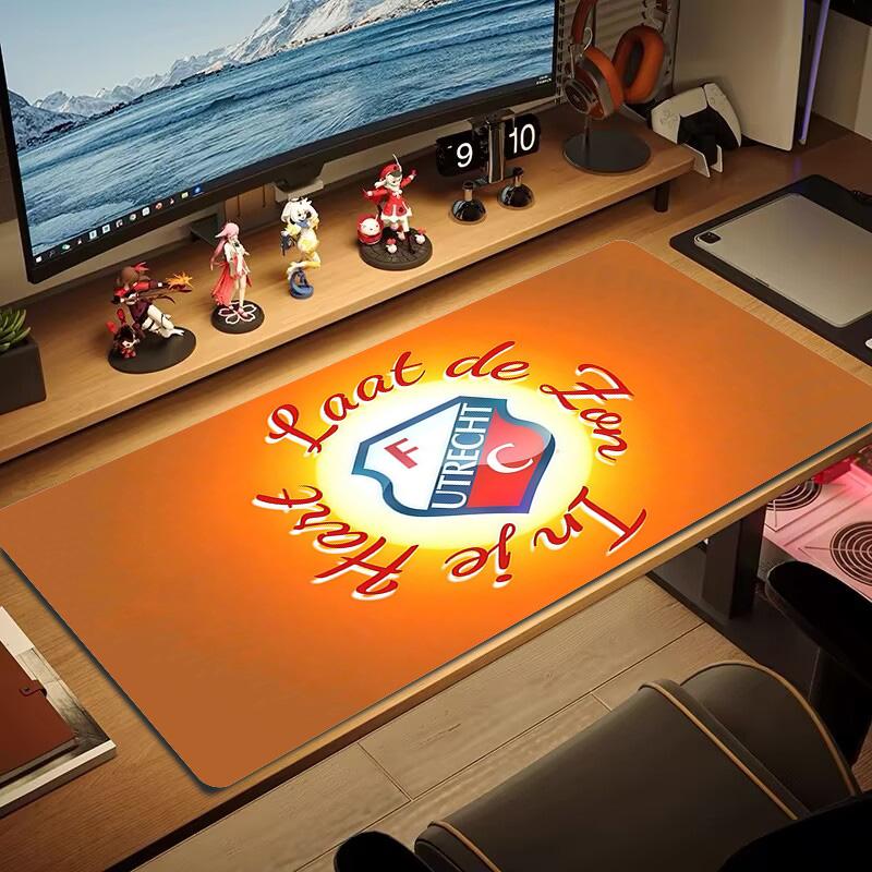 FC Utrecht Print Cushion Non-slip Laptop Tablet Big Mousepad XXL Mat Mini PC Playmat With Lock edge