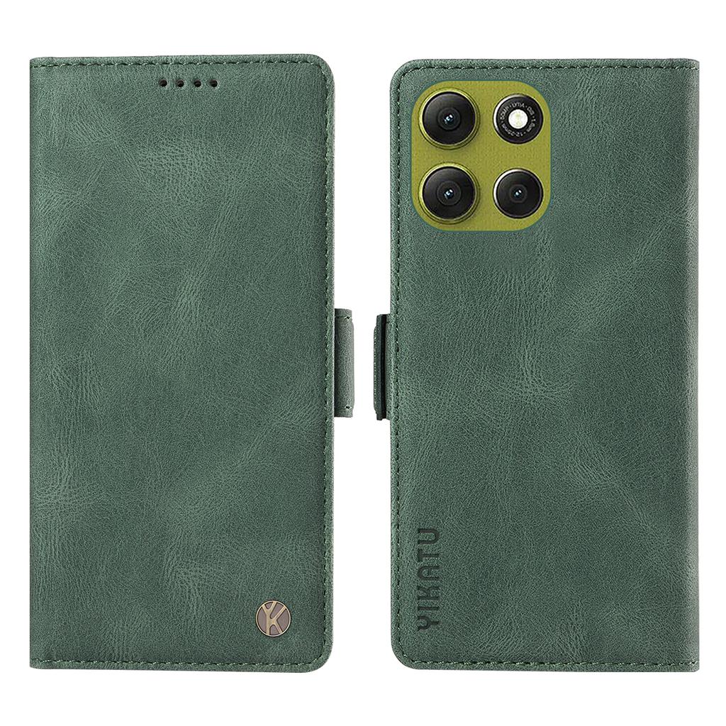 For Motorola Moto G86 5G Leather Case YIKATU YK-005 Skin-touch Feeling Wallet Phone Cover