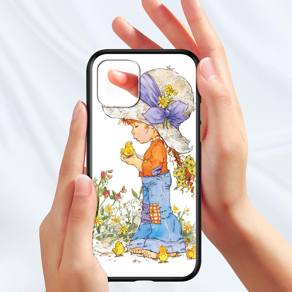 Чехол для мобильного телефона для Iphone 14 12 Mini 11 Pro X Xs Max Xr 8 7 6 6s Plus черный силиконовый чехол из ТПУ Fundas с рисунком Сары Кей