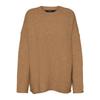 Women's Noelle Oversized Knit Sweater with Wide Heathered Sleeves