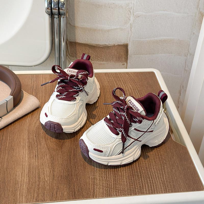 Модные детские кроссовки в корейском стиле, весна 2026: Легкие, удобные спортивные кроссовки для бега для мальчиков и девочек.