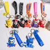 Adorable Mickey And Minnie Sweatshirt Keychain Cute Pvc Key Ring Birthday Gift