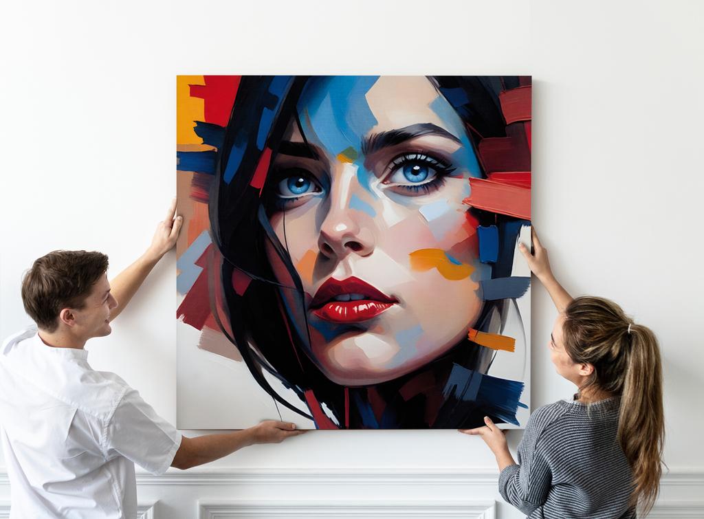 Abstract Woman Canvas Painting