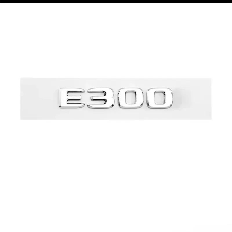 Letters E200 E260 E300 E400 E220d E350e E300de 4Matic ABS Emblem For Mercedes Benz W213 W222 W221 W177 Car Trunk Logo Sticker KM5