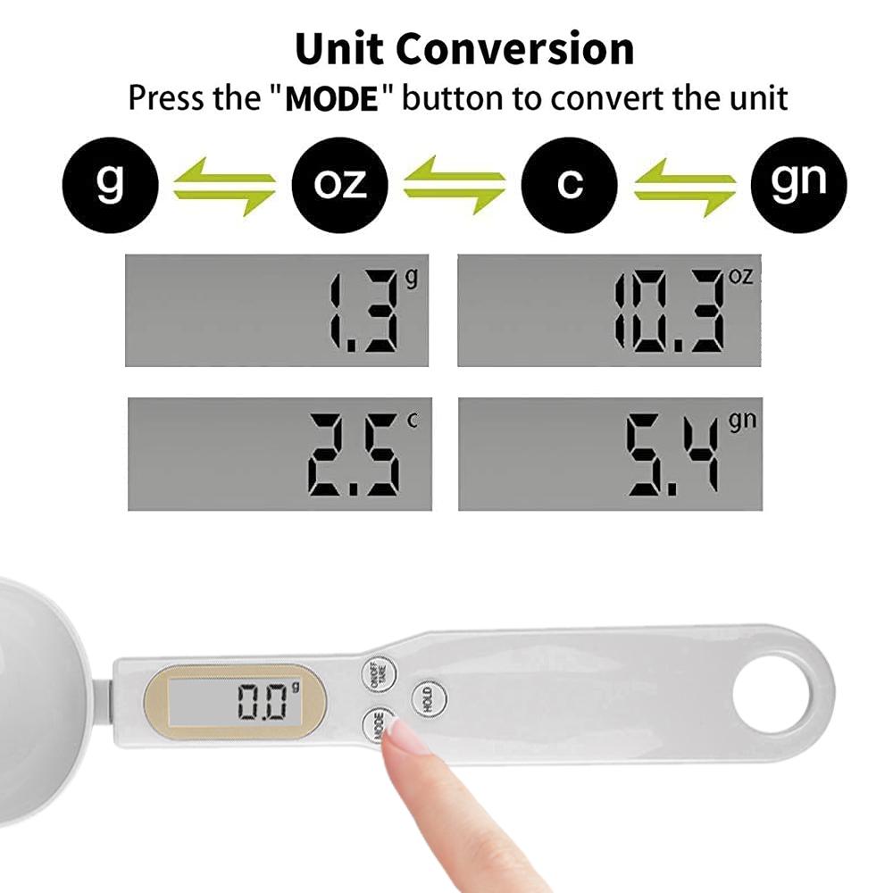 USB Перезаряжаемые Кухонные Весы-Ложка 500г/0.1г Цифровые Пищевые Весы Электронные Весы в Граммах Весы для Взвешивания Продуктов с ЖК-Дисплеем