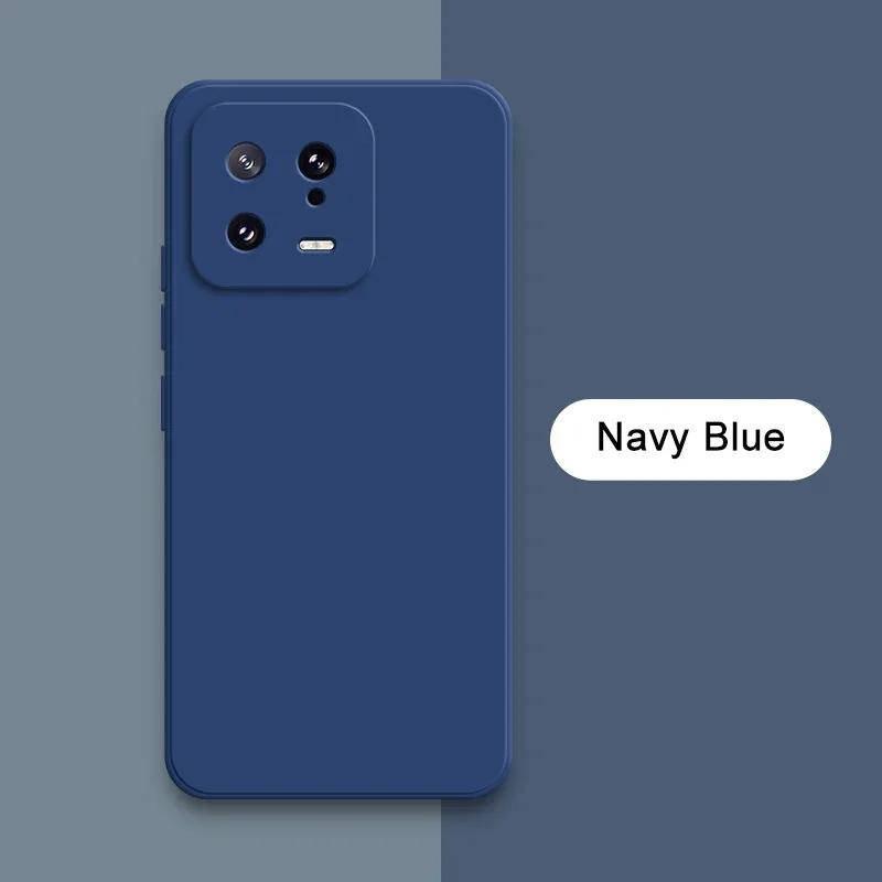 Square Liquid Silicone Phone Case for Xiaomi 13 13T Pro Ultra Lite 360 Protective Soft Back Cover Mi 13Pro 13Lite Shockproof Bag