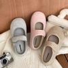 Уродливые милые туфли-сумка на плоской подошве, новые удобные Birkenstocks на липучках с большим носом, серые туфли Mary Jane простые одинарные