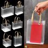 PVC Decor with Handles Frosted PP Bags Translucent Tote Package Gift Wrapping