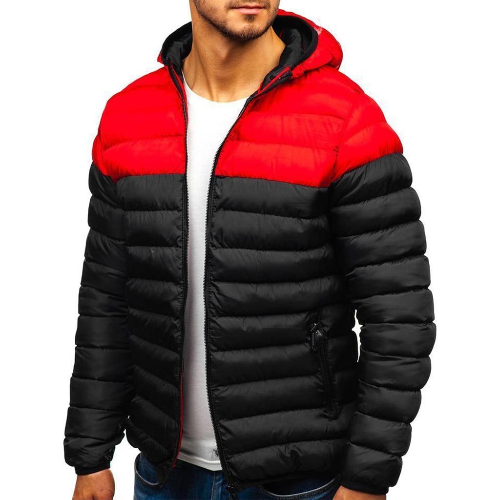 European And American Winter Men's Thick Cotton Padded Clothes Casual Hat Coat Cotton Padded Jacket