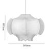 Japanese Nordic Decorative E27 Suspension Art Cloth Design Hanging Ceiling Light Silk Pendant Lamps Lighting Chandelier
