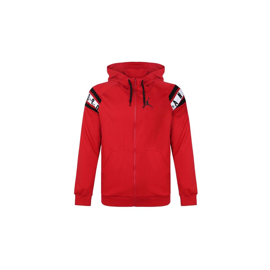 Jordan Casual Sports Long Sleeve Hooded Jacket Men Outerwear Red AR2249-687