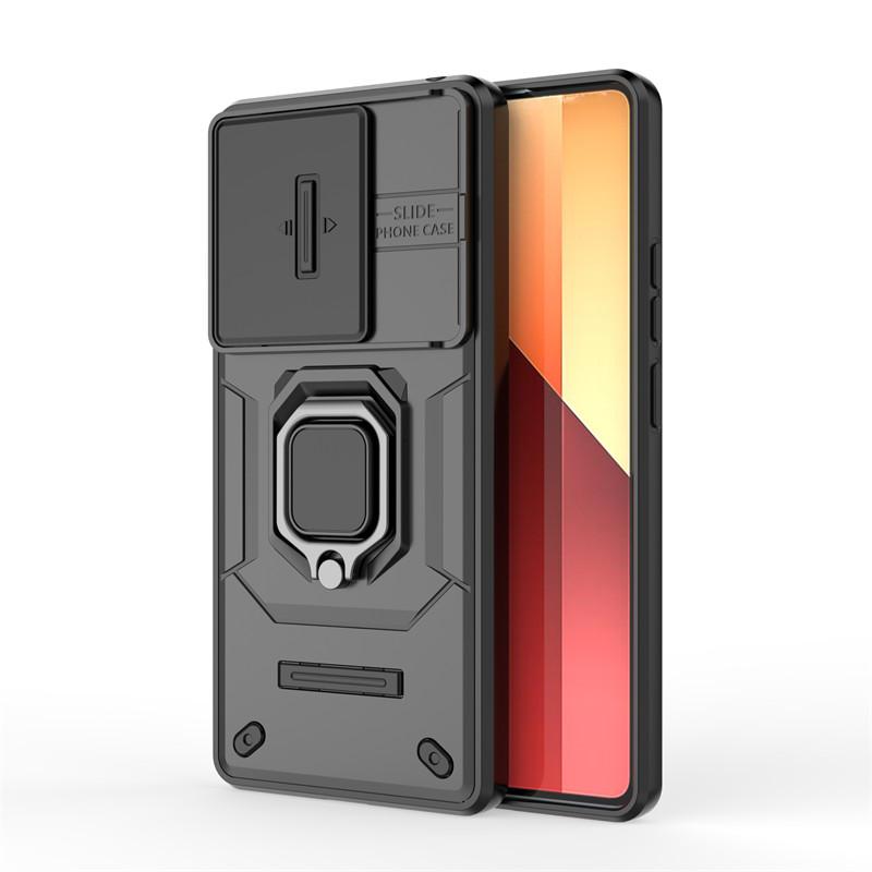 Чехол для Xiaomi Redmi Note 14S Чехол со шторкой для защиты камеры Чехол для Xiaomi Redmi Note 14S Ударопрочный Бронированный ПК Чехол для телефона Redmi Note 14S