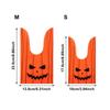 50Pcs Bat Pumpkin Rabbit Ear Halloween Decoration Cookie Bag Baking Packaging Halloween Candy Bags