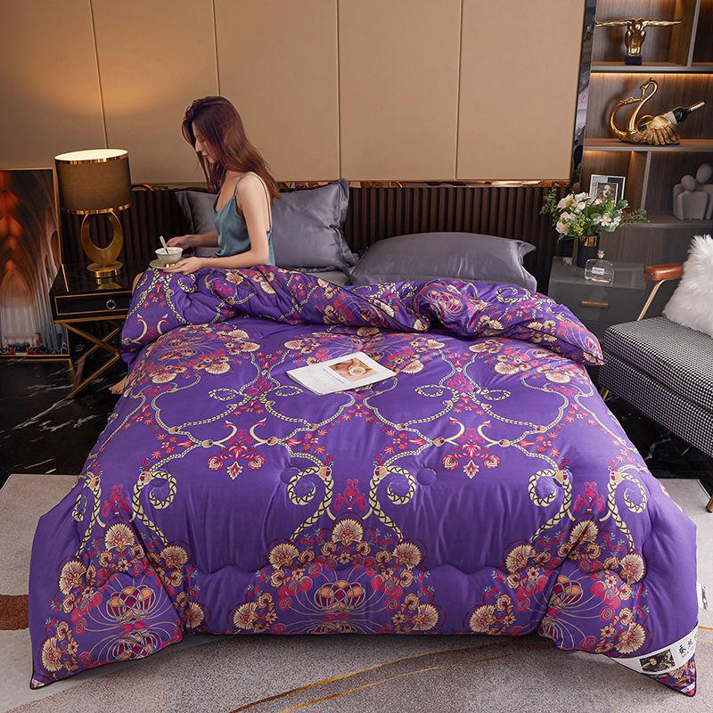 Шелковое одеяло с принтом, китайское классическое одеяло, толстое теплое большое одеяло, высококачественное постельное белье