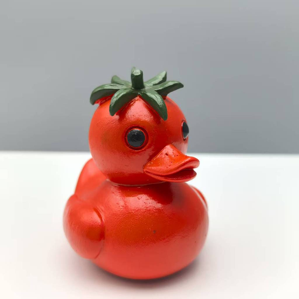 Причудливая скульптура утки-овоща из смолы для домашнего декора и коллекционеров