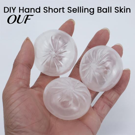 Stress Relieving Toys DIY Dumpling Squeeze Toy Skin, Fillable Empty Ball Skin with Soft Bun Balls Stopper, Anxiety Relief Simulated Making Supplies