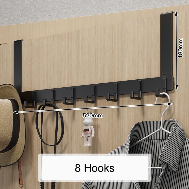 Крючки над дверью, 6 крючков, одежда, пальто, шляпа, вешалка для полотенец, органайзер для дома, ванной комнаты, держатель для кухонных принадлежностей