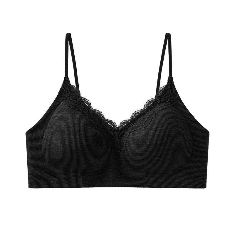 Popular liquid foundation comic chest lace seamless underwear small breasts gather and show large thin shoulder straps anti-drop beautiful back bra