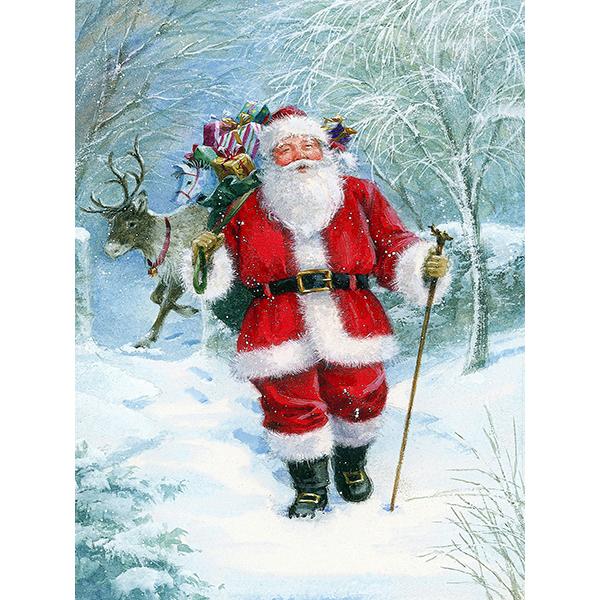 DIY алмазная живопись Санта-Клаус Алмазная вышивка Рождественский зимний пейзаж вышивка крестиком набор мозаики со стразами Рождественский подарок