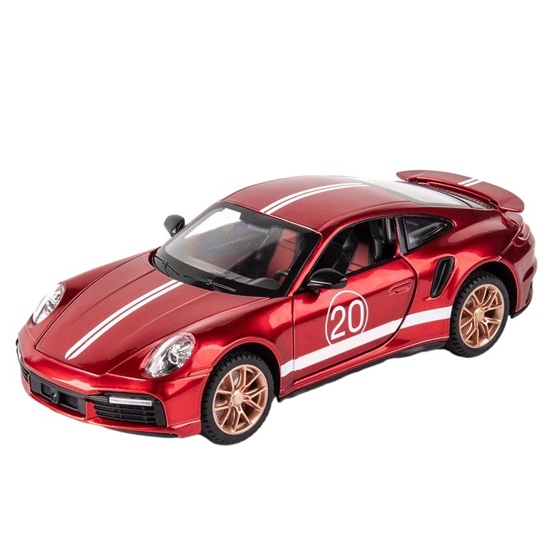 Интерактив 1:24 911S Модель автомобиля из сплава со световым эффектом - Идеальные игрушки для подарка