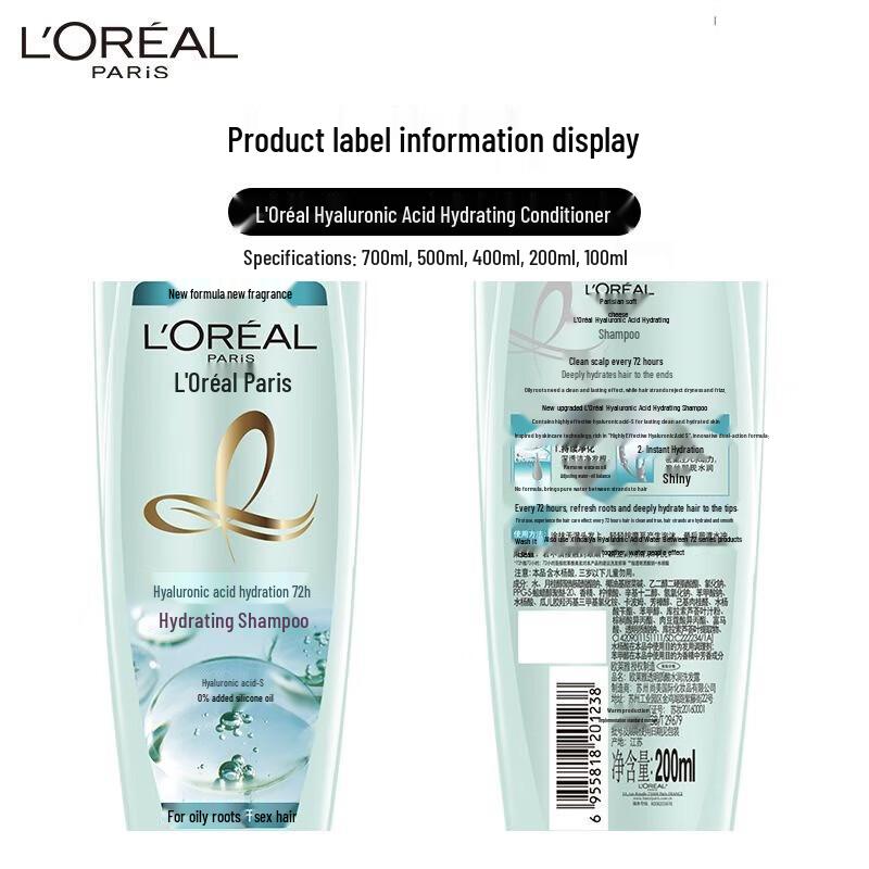 L'Oréal Hyaluronic Acid Hydrating Shampoo & Conditioner Set