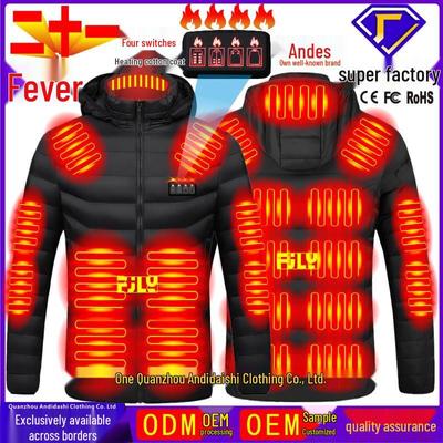 Умная куртка с подогревом из хлопка - Унисекс, для улицы, с полным обогревом тела и постоянным контролем температуры