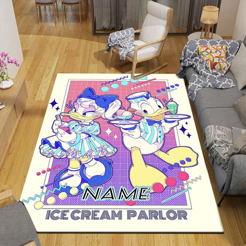 Custom 1Pc Daisy Duck Daisy Day Rug Office Carpet Indoor Outdoor Entrance Doormat Nonslip Soft And Comfortable Living Room D91630