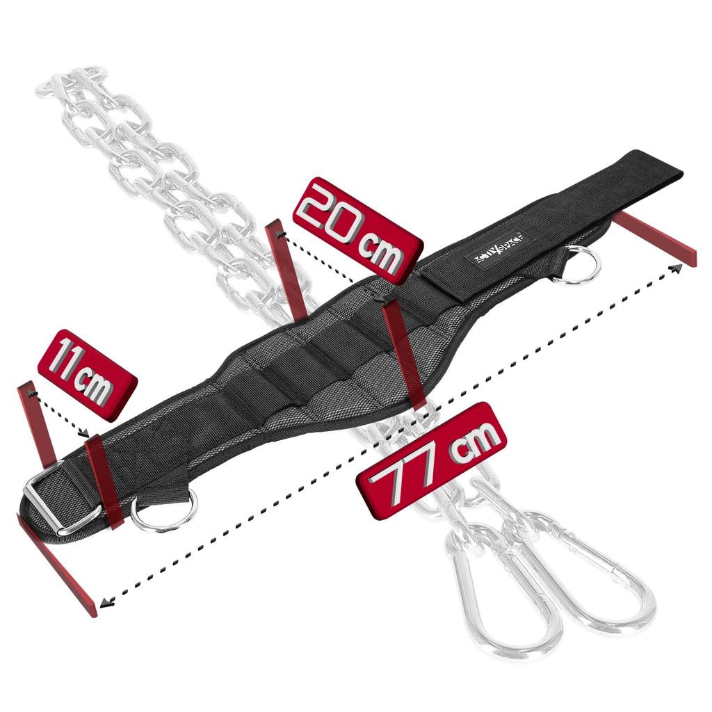 Dip Belt Strong Weight Belt With Chain - Premium P03