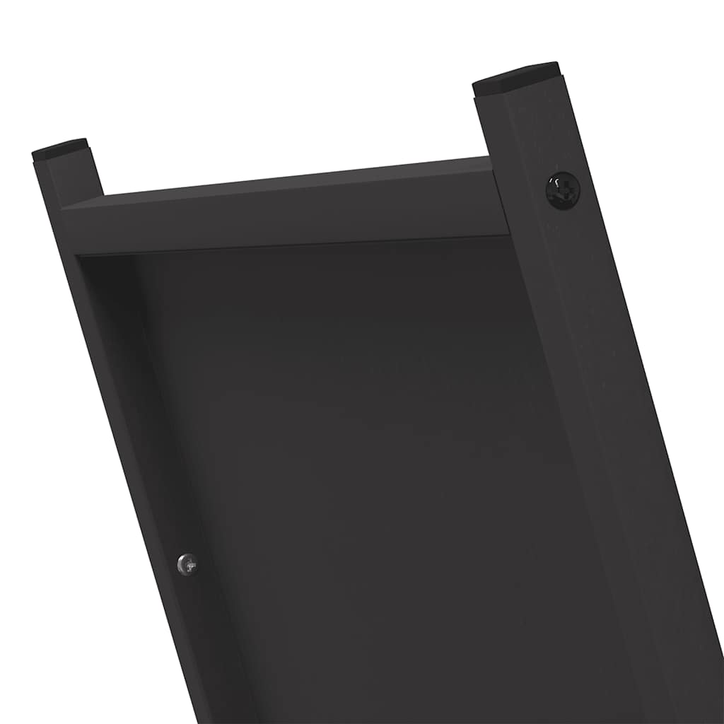 Firewood Rack Black 69.5 x 35 x 81 cm Cold Rolled Steel