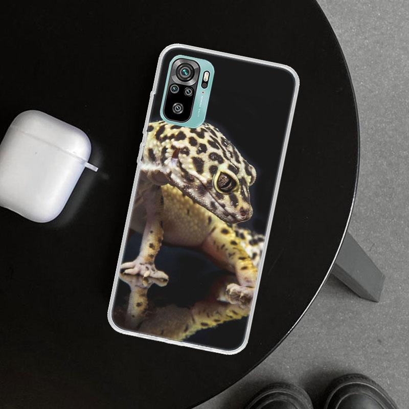 Чехол для телефона с рисунком ящериц и гекконов для Xiaomi Redmi Note 15 14 13 12 11 Pro Plus 14S 12S 11S 11T 11E 10S 10 Индивидуальные Fundas Redmi