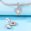 Стильные Подвески Plata Оригинальные Бусины в Форме Сердца Для Подвесок Аутентичные Медные Бусины для Браслета на Запястье Ювелирные Изделия Создание Женский Подарок