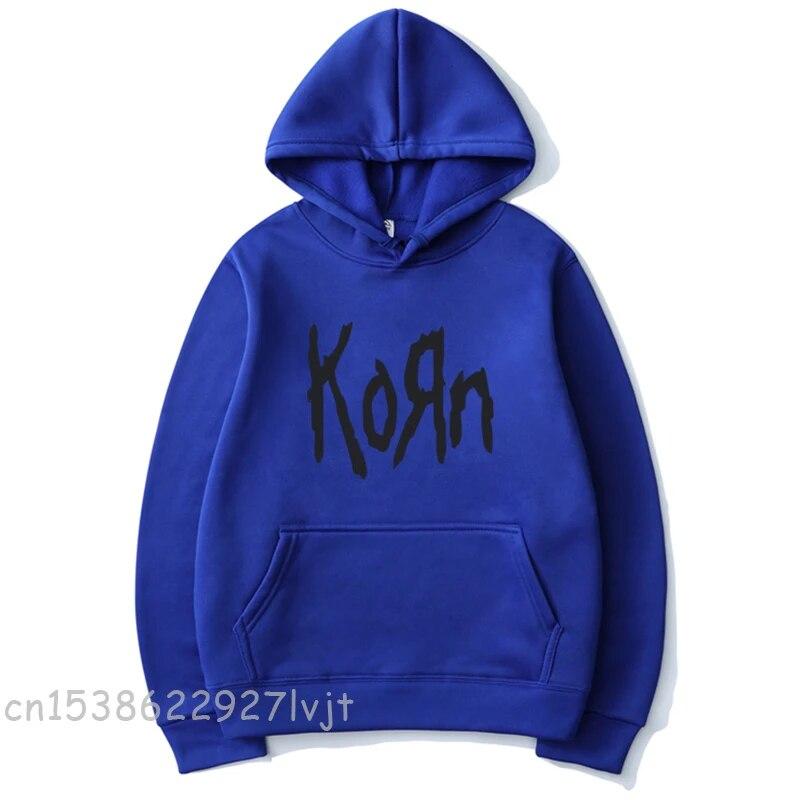 Модный универсальный пуловер унисекс и для женщин Korn Rock Band с надписью, повседневная спортивная уличная толстовка, толстовка унисекс