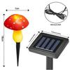 Solar LED Mushroom Fairy Lights String Recessed Outdoor Garden Decoration Mushroom Illumination Lights with Solar IP65 Perfect for and Weddings