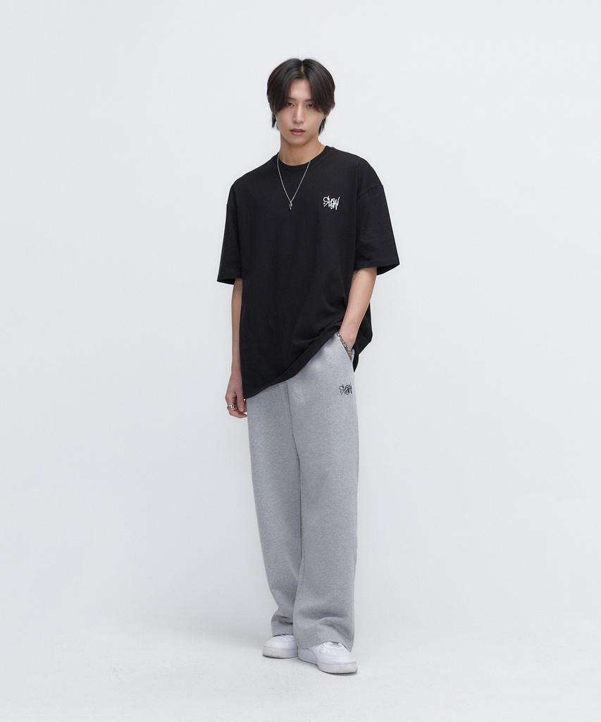 SLOW RECORD HOUSE Logo Wide Sweatpants - 3 Colors