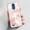 Для LG K8 (2018)/LG K9 2018 Мягкий Силиконовый Черный Чехол Вирусный Стиль Рисунок Мультяшный Кролик, Король Драконов Кролик Чехол