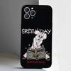 Чехол для телефона Band G-Green Rock Day для iPhone 17,16,15,14,13,12,11,Pro,XS,Max,XR,Plus,E,SE4,Mini, Черный Мягкий Чехол