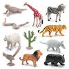 Realistic Forest Animal Figurines Including Reindeer Grizzly Bear And North American Bison Models For Home Decor