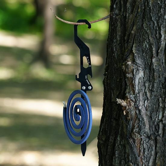 Крючок для благовоний, прочный, для кемпинга, многофункциональный, складной, открывалка для бутылок, линейка, гаечный ключ, металлический колышек