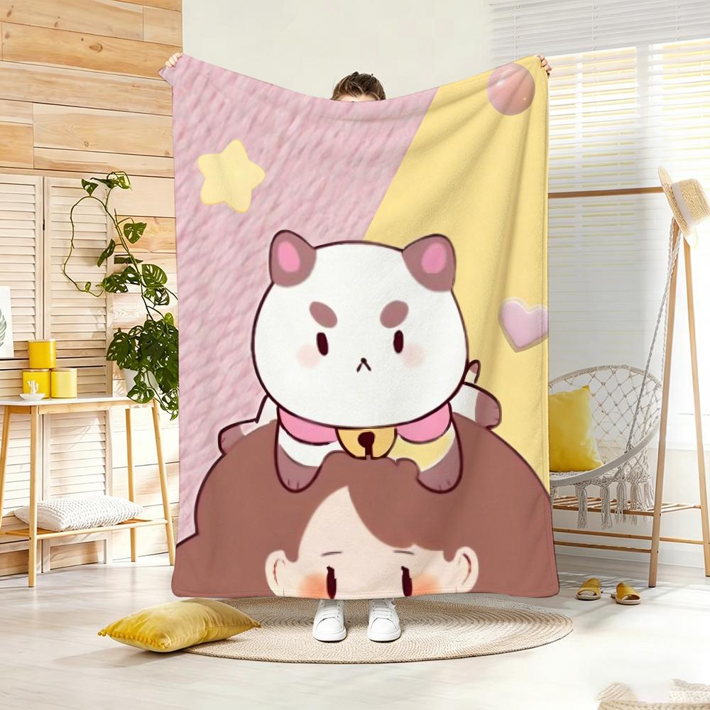 Анимация B-BeeS и PuppyCatS Мягкое теплое покрывало для спальни, гостиной, кровати, путешествий, кемпинга, пикника, подарок