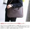 Pelle Morbida Briefcase Genuine Leather Capitano Embossed Leather Charcoal Gray PMO-CA201 Men's PM-CA201-CGY