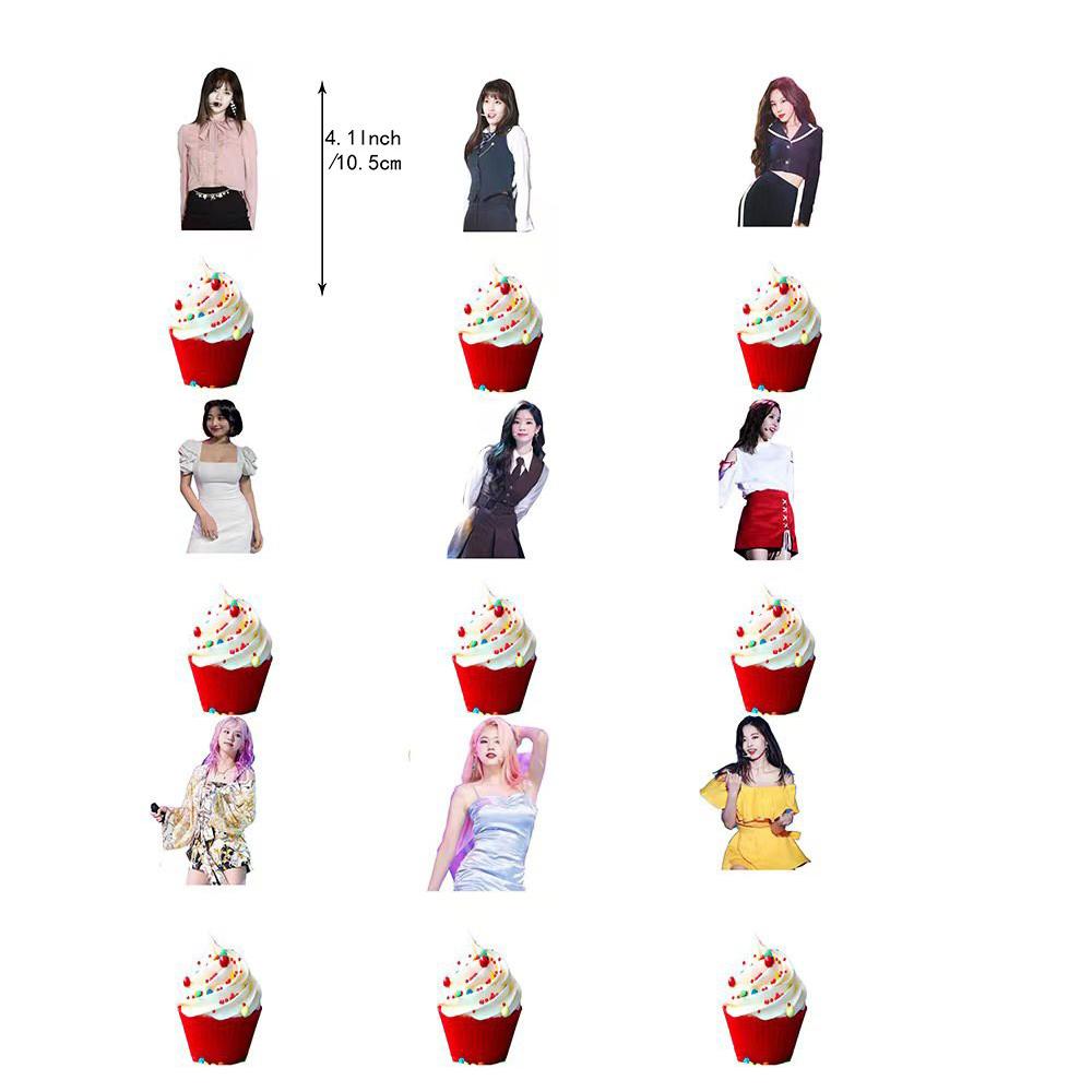 36 шт. Товары для вечеринки с певицей Twice, включая баннер, топперы для торта, воздушные шары